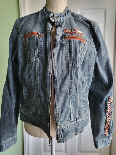 Y2K Harley Davidson Denim Jacket