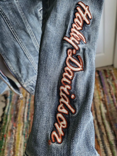 Y2K Harley Davidson Denim Jacket