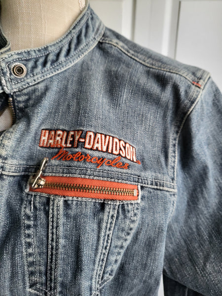 Y2K Harley Davidson Denim Jacket
