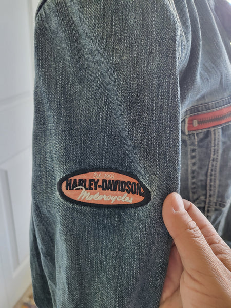 Y2K Harley Davidson Denim Jacket
