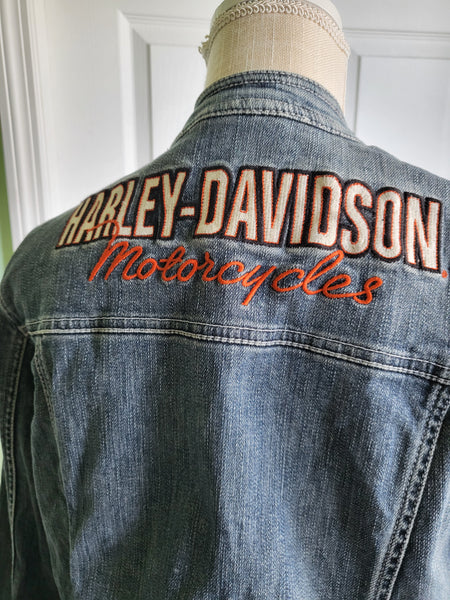 Y2K Harley Davidson Denim Jacket
